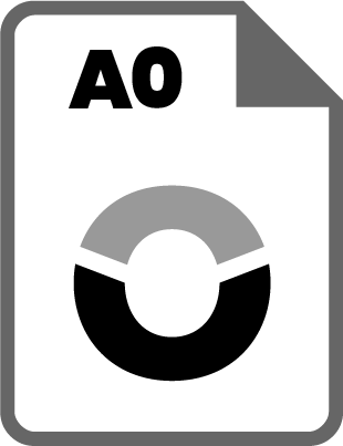 A0 Monochrome Plan Print