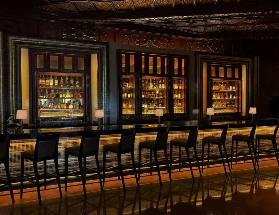 A fully refurbished bar
